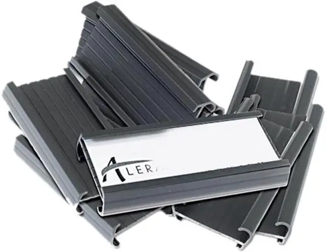 Main image of Alera SW59ST Wire Shelving Shelf Tag, 3" long, Gray, 10/Pack