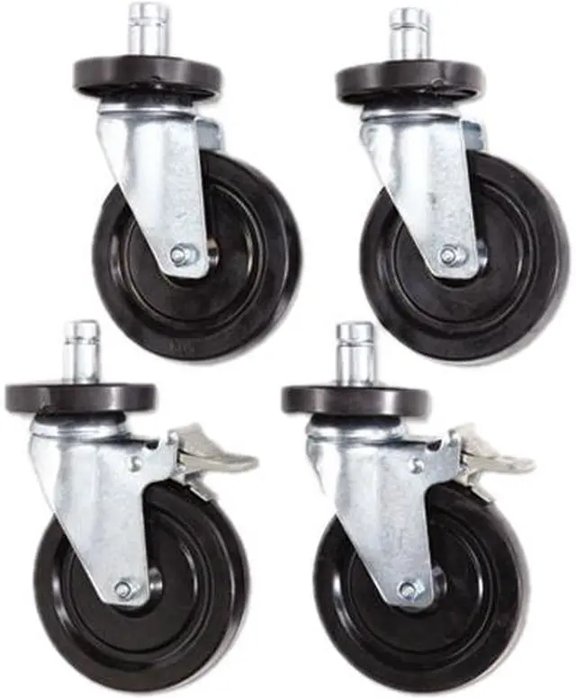 Main image of Alera ALESW590004 Optional Casters For Wire Shelving, 600 lbs./Caster, Gray, 4/Set