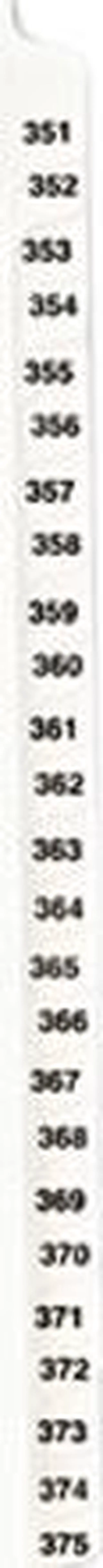 Main image of Avery-Style Legal Exhibit Side Tab Divider Title: 351-375 Letter White 01344