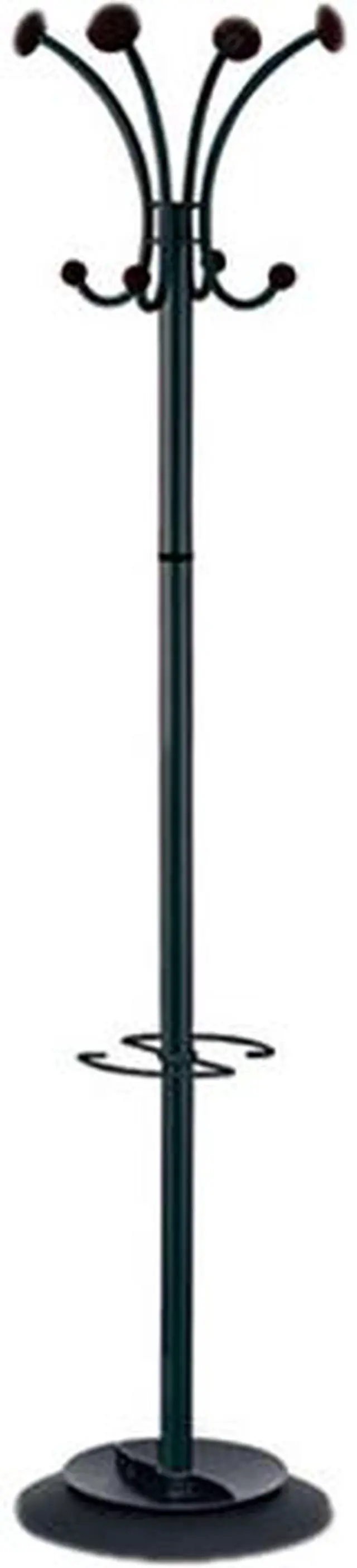 Main image of Alba PMVIENAN Stily Coat Rack, Eight Knobs, Steel, Black