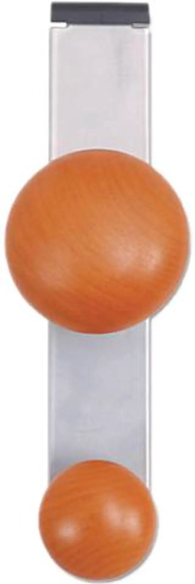 Main image of Alba PM2PARTBO Cubicle Garment Peg, 2 Hook, 2-19/50 x 7-8/9 x 7-3/4, Metallic Grey