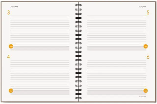 Main image of Planning Notebook,12 Mth Jan-Dec ,Wire, 2DPP, 8-1/2"x11",GY AAG80620430