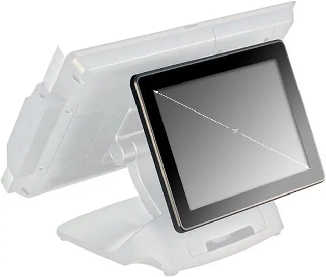 Alt view image 2 of 2 - Posiflex TM4015R00000 Secondary Touch Monitor, 15", Rear Mount, Black for RT Series