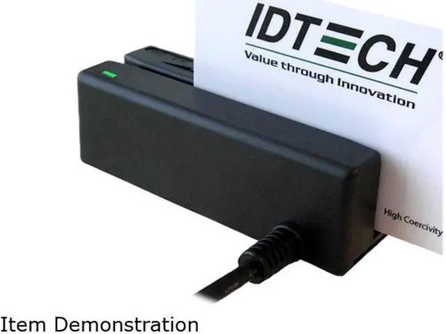 Main image of ID TECH IDMB-333133B MiniMag II Card Reader (Black) – KBW, Track 1, 2, 3
