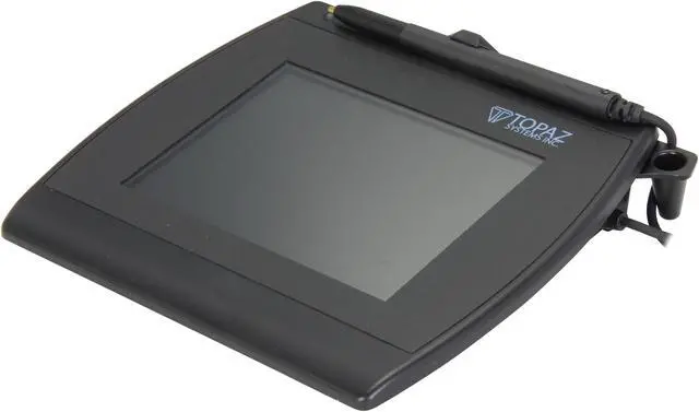 Main image of Topaz SigGem Color 5.7 T-LBK57GC Series Dual Serial/USB Backlit T-LBK57GC-BHSB-R Signature Capture Pad