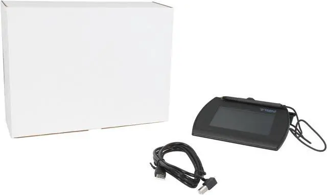 Alt view image 5 of 5 - Topaz SigGem Color 5.7 T-LBK57GC Series Dual Serial/USB Backlit T-LBK57GC-BHSB-R Signature Capture Pad