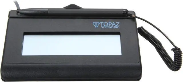 Alt view image 2 of 6 - Topaz T-LBK460 Series SigLite LCD 1x5 Signature Capture Pad, USB, BackLit - T-LBK460-HSB-R