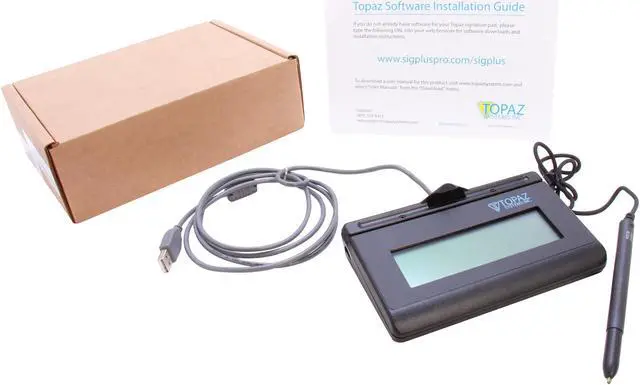 Alt view image 7 of 7 - Topaz SignatureGem LCD 1x5 T-L462 Series HID-USB T-L462-HSB-R Signature Capture Pad