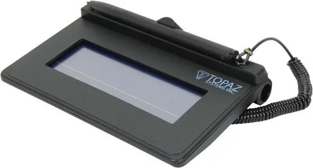 Main image of Topaz SigLite 1x5 T-S460 Series Serial T-S460-B-R Signature Capture Pad