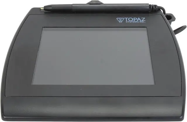 Alt view image 2 of 5 - Topaz SignatureGem LCD 4x5 T-LBK766SE Series Dual Serial/USB (High Speed) BackLit T-LBK766SE-BHSB-R Signature Capture Pad