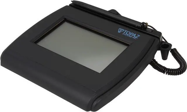 Main image of Topaz SigLite LCD 4x3 T-LBK750 Series Dual Serial/USB (High Speed) BackLit T-LBK750SE-BHSB-R Signature Capture Pad