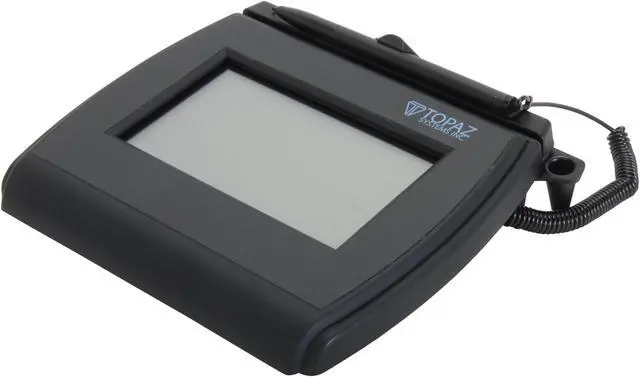 Main image of Topaz SigLite LCD 4x3 T-LBK750 Series Dual Serial/USB BackLit T-LBK750-BHSB-R Signature Capture Pad
