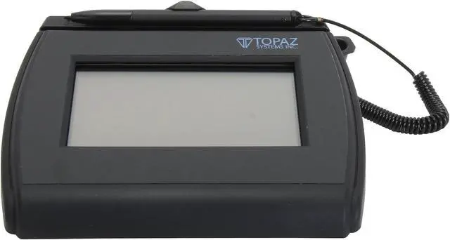 Alt view image 2 of 6 - Topaz SigLite LCD 4x3 T-LBK750 Series Dual Serial/USB BackLit T-LBK750-BHSB-R Signature Capture Pad