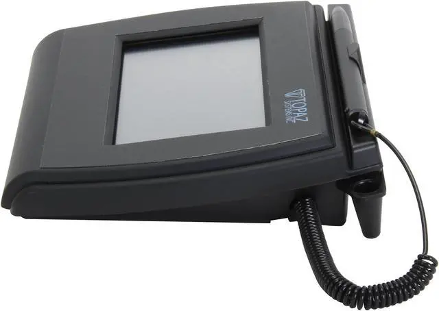 Alt view image 3 of 6 - Topaz SigLite LCD 4x3 T-LBK750 Series Dual Serial/USB BackLit T-LBK750-BHSB-R Signature Capture Pad