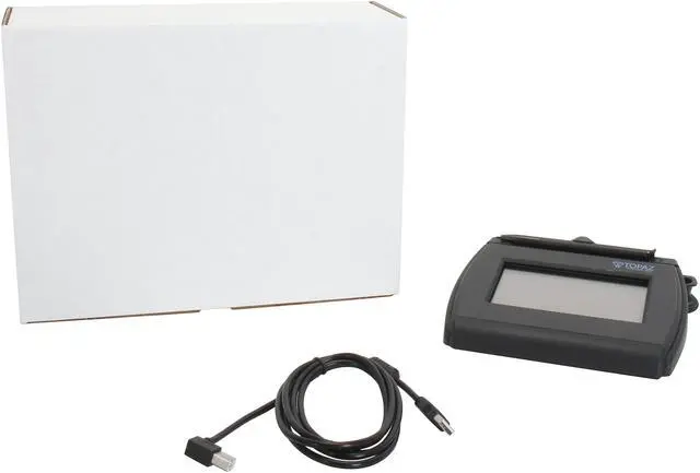 Alt view image 6 of 6 - Topaz SigLite LCD 4x3 T-LBK750 Series Dual Serial/USB BackLit T-LBK750-BHSB-R Signature Capture Pad