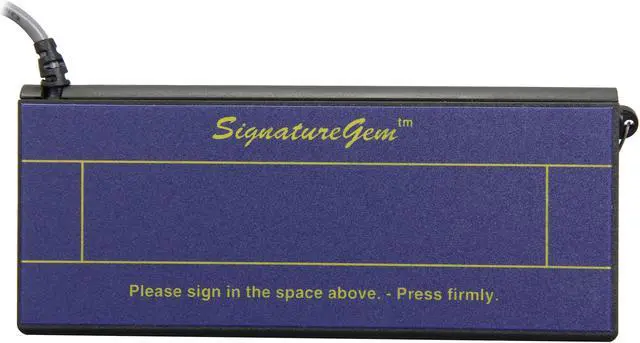 Alt view image 2 of 7 - Topaz SignatureGem 1x5 T-S261 Series USB T-S261-HSB-R Signature Capture Pad