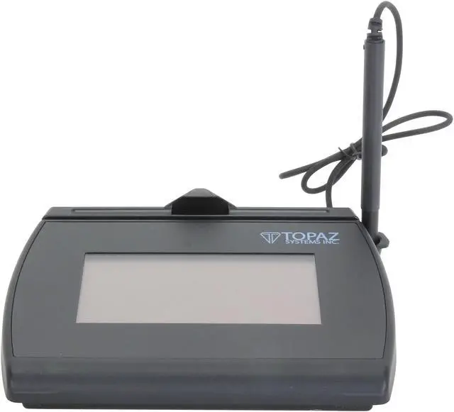 Alt view image 2 of 6 - Topaz T-LBK755-BHSB-R SignatureGem LCD 4x3 T-LBK755 Series BackLit Signature Capture Pad - Dual Serial/USB Interface