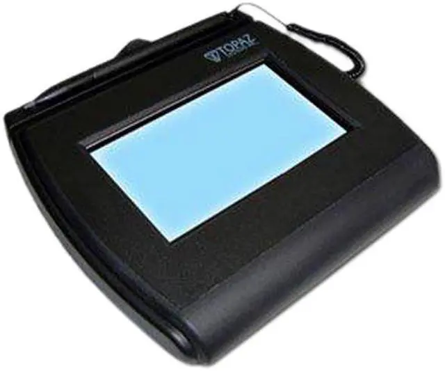 Main image of Topaz SignatureGem LCD 4x3 with MSR TM-LBK755 Series USB Backlit TM-LBK755-HSB-R Signature Capture Pad, Non-Cancelable, Non-Returnable