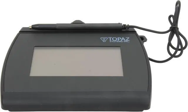 Alt view image 2 of 6 - Topaz SignatureGem LCD 4x3 T-LBK755 Series Dual Serial/USB (High Speed) BackLit T-LBK755SE-BHSB-R Signature Capture Pad