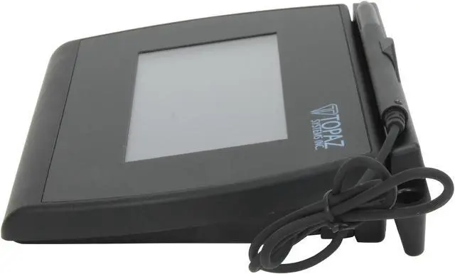 Alt view image 3 of 6 - Topaz SignatureGem LCD 4x3 T-LBK755 Series Dual Serial/USB (High Speed) BackLit T-LBK755SE-BHSB-R Signature Capture Pad