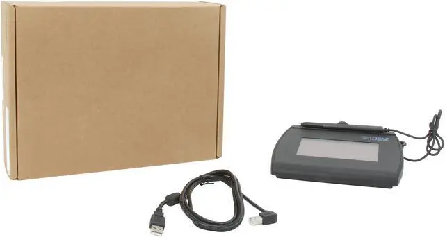 Alt view image 6 of 6 - Topaz SignatureGem LCD 4x3 T-LBK755 Series Dual Serial/USB (High Speed) BackLit T-LBK755SE-BHSB-R Signature Capture Pad