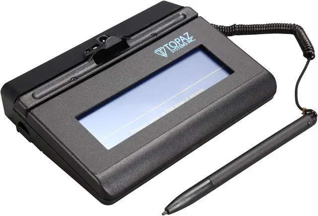 Alt view image 6 of 7 - Topaz SigLite 1x5 T-S460 Series Bluetooth T-S460-BT2-R Signature Capture Pad