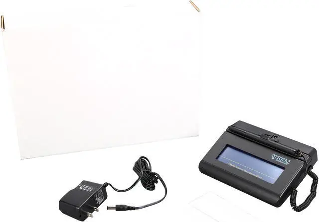 Alt view image 7 of 7 - Topaz SigLite 1x5 T-S460 Series Bluetooth T-S460-BT2-R Signature Capture Pad