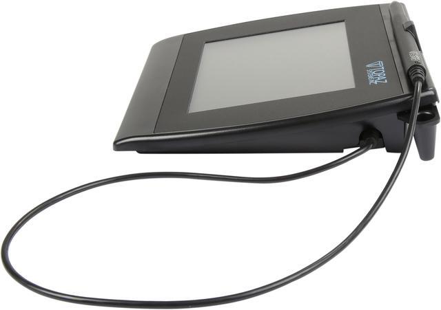 Alt view image 4 of 6 - Topaz SigGem Color 5.7 T-LBK57GC Series Dual Serial/Virtual Serial via USB Backlit T-LBK57GC-BBSB-R Signature Capture Pad