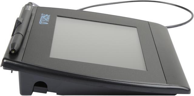 Alt view image 6 of 6 - Topaz SigGem Color 5.7 T-LBK57GC Series Dual Serial/Virtual Serial via USB Backlit T-LBK57GC-BBSB-R Signature Capture Pad