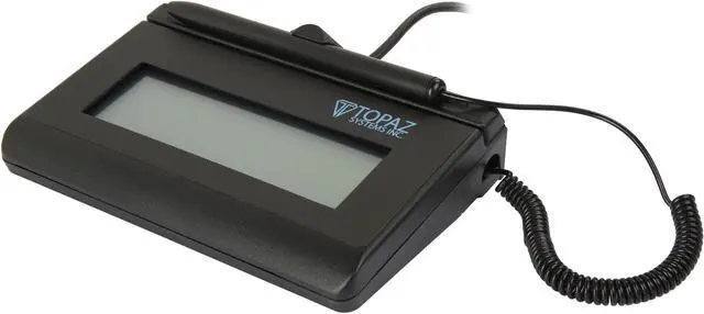 Main image of Topaz T-LBK460 Series SigLite LCD 1x5 Signature Capture Pad, Virtual Serial via USB, Backlit - T-LBK460-BSB-R