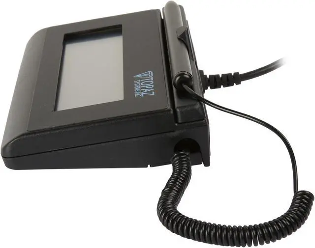 Alt view image 3 of 6 - Topaz T-LBK460 Series SigLite LCD 1x5 Signature Capture Pad, Virtual Serial via USB, Backlit - T-LBK460-BSB-R
