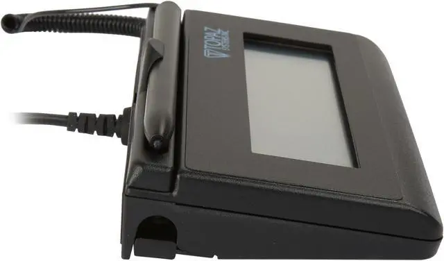 Alt view image 5 of 6 - Topaz T-LBK460 Series SigLite LCD 1x5 Signature Capture Pad, Virtual Serial via USB, Backlit - T-LBK460-BSB-R