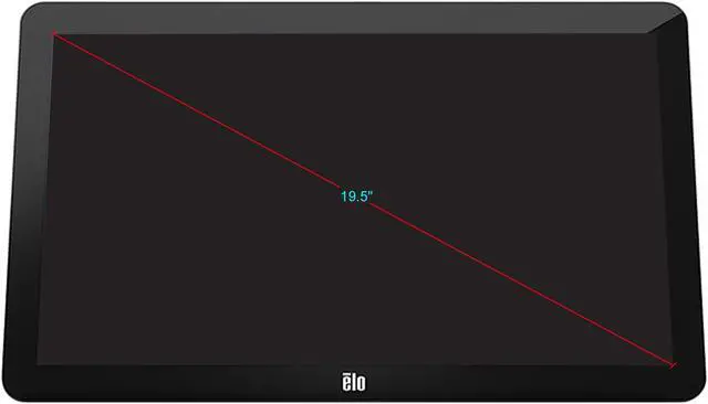Alt view image 2 of 2 - Elo Touch Solutions E125897 Black 19.5" USB Projected Capacitive Touchscreen Monitor without Stand 225 cd/m2 3000:1 Built-in Speakers