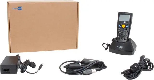 Alt view image 6 of 6 - CipherLab 8000 Series 8001 Terminal w/ Linear Imager, 2MB, Rechargeable Li-on Battery, USB Cable, Cradle and Power Adapter