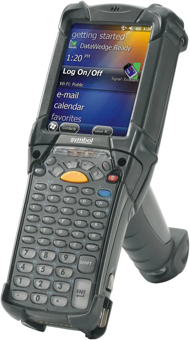 Main image of Zebra MC9200 Series Gun-style Alpha-Numeric Mobile Computer with 3.7” Color Touch LCD/1GB RAM/2 GB Flash/Condensation Resistant - MC92N0-GJ0SYEYC6WR