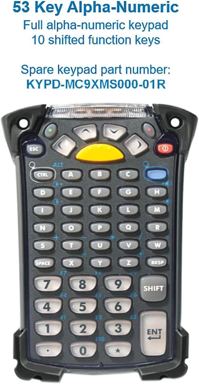 Alt view image 4 of 4 - Zebra MC9200 Series Gun-style Alpha-Numeric Mobile Computer with 3.7” Color Touch LCD/1GB RAM/2 GB Flash - MC92N0-GP0SYEQA6WR
