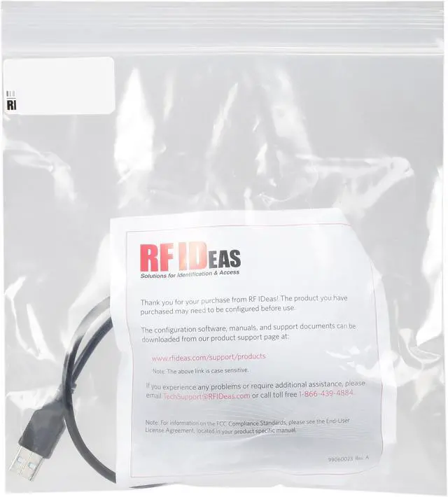 Alt view image 4 of 4 - RF IDEAS pcProx Enroll RDR-6081AKU-C16 USB Reader For Hid Prox With 16" Cable