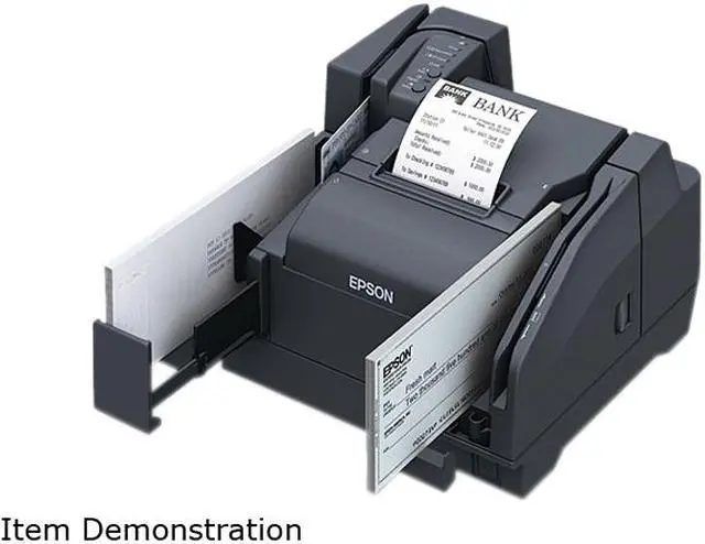Main image of Epson TM-S9000 Multifunction Teller Device, Check Scanner and Receipt Printer, USB, Scanner 200 dpm, Single Pocket, Without USB Hub + MSR, Dark Gray - A41A267131