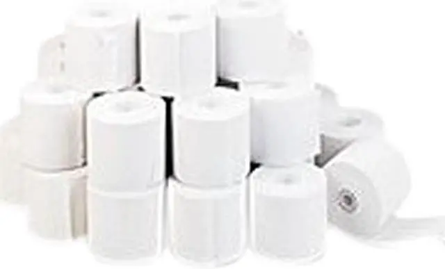 Main image of Universal UNV35710GN Adding Machine/Calculator Roll, 16 lb, 1/2" Core, 2-1/4" x 130 ft, White, 100/CT