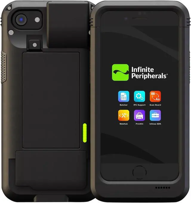 Alt view image 2 of 2 - Infinite Peripherals LP7-ZM2D-PH7 Linea Pro 7 - iPhone SE, iPhone 7/8 & iPhone 6/6s 2D MID-RANGE Barcode Scanner, MSR