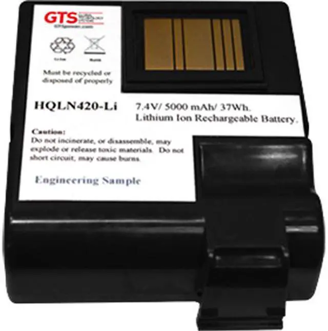 Main image of GTS HQLN420-LI Direct Replacement Battery for Zebra QLN420 Series Scanners (OEM Equivalent# P1050667-016)