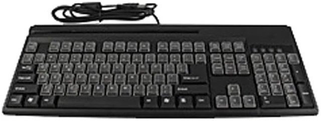Alt view image 7 of 7 - Wasp 633808471286 POS Keyboard