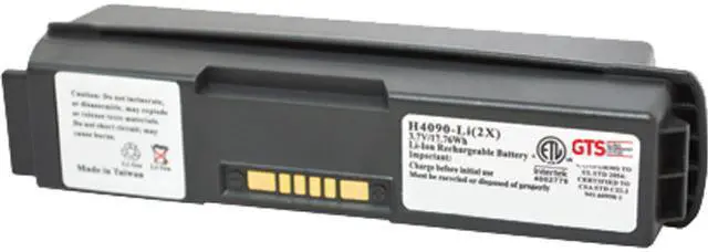 Main image of GTS H4090-LI(2X) direct replament battery for Zebra WT4000 / WT4070 / WT4090 / WT4090OW / WT41N0 series scanners (OEM Equivalent# BTRY-WT40IABOH, 82-90005-03)