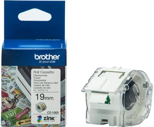 Main image of Brother CZ1003 Full Ccolour Continuous Label Roll, 19mm Wide for Brother VC-500W Printer