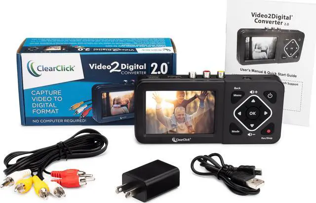 Alt view image 5 of 5 - ClearClick Video to Digital Converter 2.0 (Second Generation) - Record Video from VCR's, VHS Tapes, AV, RCA, Hi8, Camcorder, DVD, Gaming Systems