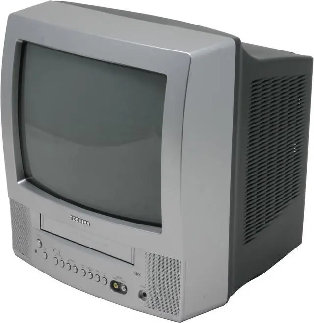 Alt view image 2 of 6 - TOSHIBA MV13Q41 13" Silver TV w/ VCR Combo