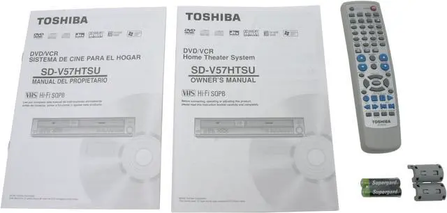 Alt view image 11 of 12 - TOSHIBA SD-V57HT 5.1CH 500W DVD/VHS Home Theater System