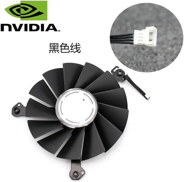 Alt view image 4 of 7 - A Pair fan & frame DAPA0815B2UP002 DAPA0815B2UP003 12V 0.6A 85mm GPU Fan NVIDIA RTX 2060 RTX2070 RTX 2060 2070 Graphics Card Cooling Fan