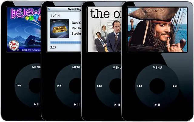 Alt view image 2 of 5 - Apple iPod video (Late 2006) 2.5" Black 30GB MP3 / MP4 Player MA446LL/A