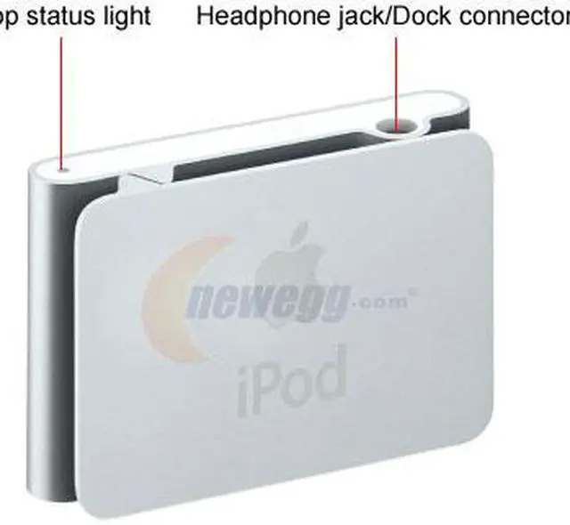 Alt view image 2 of 5 - New - Apple iPod Shuffle 1GB Silver MA564LL/A